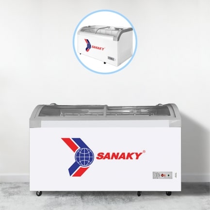 canh kinh cong - Tủ đông Sanaky VH-382KB 280 lít kinh cong cua tu dong sanaky
