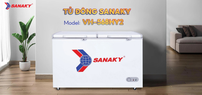 demo khong gian su dung tu dong sanaky vh 568hy2 - Tủ đông Sanaky VH-568HY2 410 lít Hình demo không gian sử dụng tủ đông Sanaky 410 lít VH-568HY2