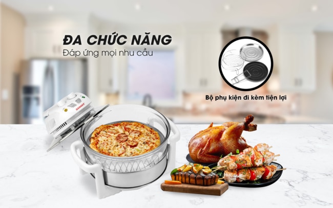 noi nuong thu tinh sanaky da chuc nang nau - Nồi nướng thủy tinh Sanaky VH-188T/D Nồi nướng thủy tinh Sanaky VH-188T/D có đa chức năng nấu