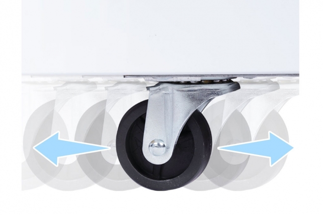 6 bánh xe chịu lực được trang bị trên tủ đông Sanaky VH-8699HY3