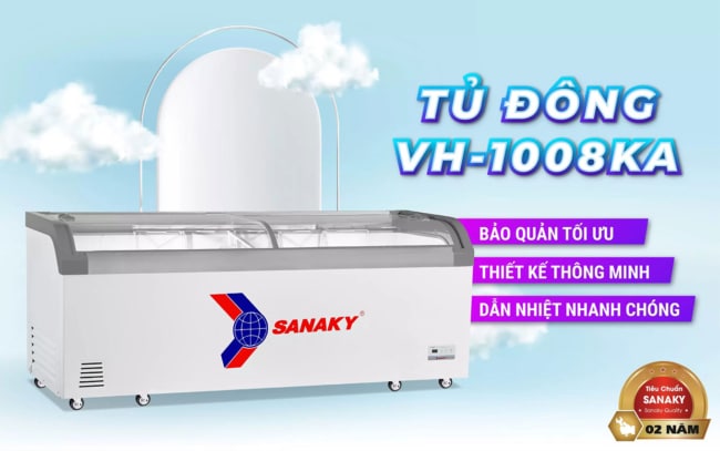 sanaky vh 1008ka tinh nang chi tiet - Tủ đông Sanaky VH-1008KA 750 lít Tủ đông kính lùa Sanaky VH 1008KA công nghệ mới