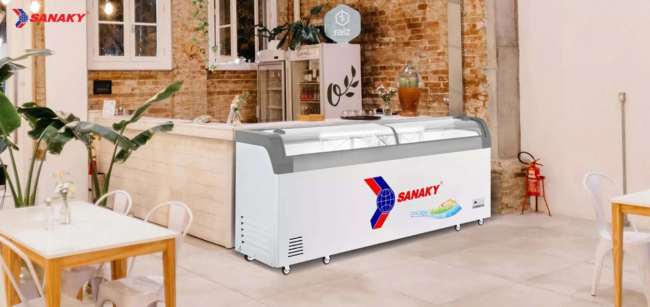 sanaky vh 1099ka demo khong gian su dung tu - Tủ đông Sanaky VH-1099KA 750 lít Demo không gian sử dụng tủ đông Sanaky VH-1099KA