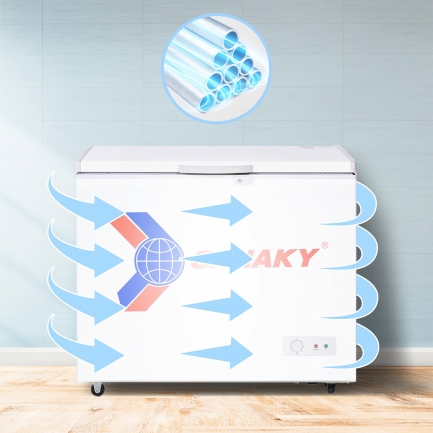 sanaky vh 225hy2 dan lanh nhom - Tủ đông Sanaky VH-225HY2 175 lít Tủ đông Sanaky VH-225HY2 dàn lạnh nhôm làm lạnh nhanh