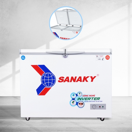 sanaky vh 2899w3 hai canh mo tien loi - Tủ đông Sanaky VH-2899W3 220 lít Inverter Tủ đông Sanaky VH-2899W3 220 lít inverter 2 ngăn đông mát 2 cánh mở