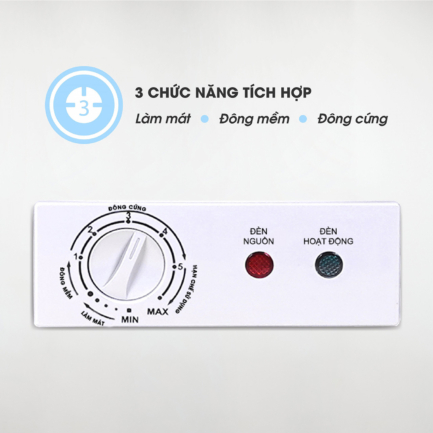 sanaky vh 3699a4k bang dieu chinh nhiet do - Tủ đông Sanaky VH-3699A4K 270 lít Inverter Tủ đông Sanaky VH-3699A4K có 1 ngăn đông Tích hợp 3 chức năng: Làm mát – Đông mềm – Đông cứng