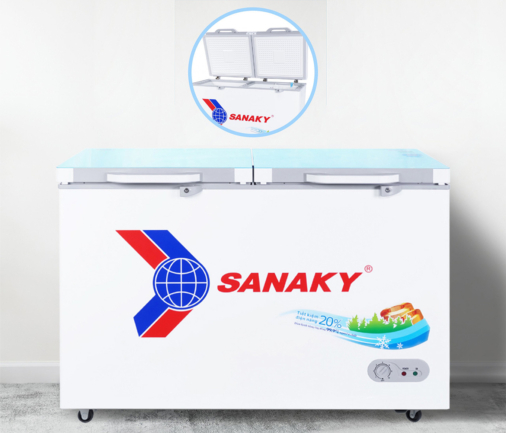 sanaky vh 4099a2kd 2 ngan 2 canh mo - Tủ đông Sanaky VH-4099A2KD 305 lít Tủ đông Sanaky VH-4099A2KD có thiết kế 1 ngăn đông 2 cánh mở.