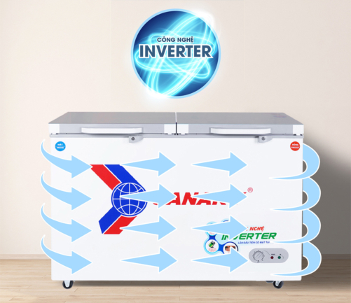 sanaky vh 4099w4k cong nghe inverter - Tủ đông Sanaky VH-4099W4K 280 lít Inverter Tủ đông Sanaky VH-4099W4K 280 lít có công nghệ inverter tiết kiệm điện