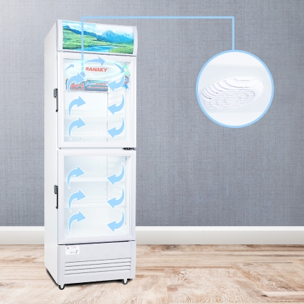 Sanaky vh218 258 308 358 408wl lam lanh truc tiep - Tủ mát Sanaky 170 lít VH-218WL Công nghệ làm lạnh trực tiếp, làm lạnh nhanh kết hợp với quạt thổi đối lưu