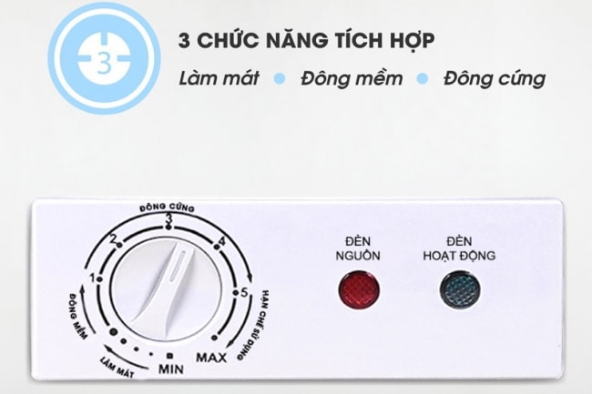Tich hop 3 chuc nang trong 1 san pham - Tủ đông Sanaky VH-4099A4K 305 lít Inverter Tích hợp 3 chức năng: Làm mát – Đông mềm – Đông cứng