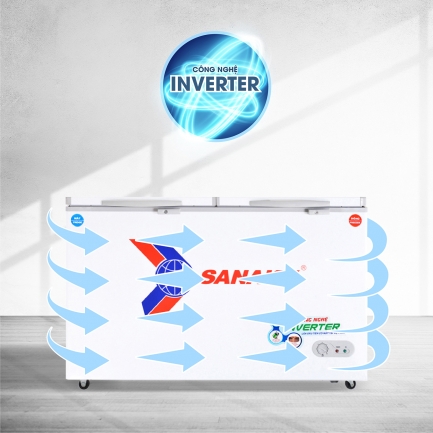 tinh nang inverter vh 5699W3 - Tủ đông Sanaky VH-5699W3 365 lít Inverter Tủ đông Sanaky VH-5699W3 công nghệ inverter tiết kiệm điện