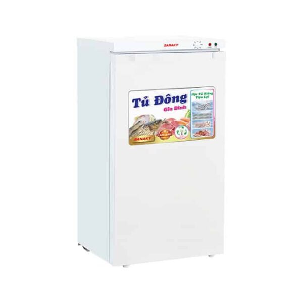 Tủ đông đứng Sanaky VH-160VD dung tích 118 lít 1 ngăn đông 4 hộc kéo