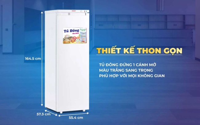 tu dong dung sanaky vh 230vd 6 - Tủ đông đứng Sanaky VH-230VD 213 lít Mô tả chi tiết thông số kích thước tủ đông Sanaky VH-230VD