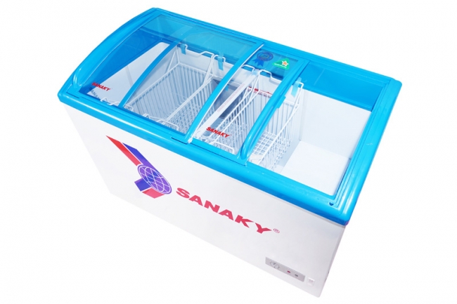 tu dong sanaky kinh lua vh 382k 3 - Tủ đông Sanaky VH-382K 260 lít Tủ đông Sanaky VH-382K dung tích 260 lít kính lùa cong
