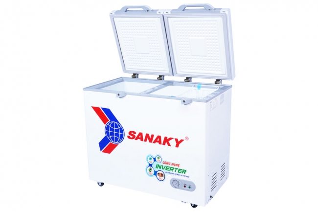 tu dong sanaky vh 2599a4k 3 - Tủ đông Sanaky VH-2599A4K 208 lít Inverter Tủ đông Sanaky VH-2599A4K với thiết kế 1 ngăn 2 cánh mở