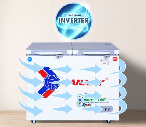 tu dong sanaky vh 2599w4k cong nghe inverter - Tủ đông Sanaky VH-2599W4K 195 lít Inverter Tủ đông Sanaky inverter VH-2599W4K có công nghệ inverter tiết kiệm điện năng