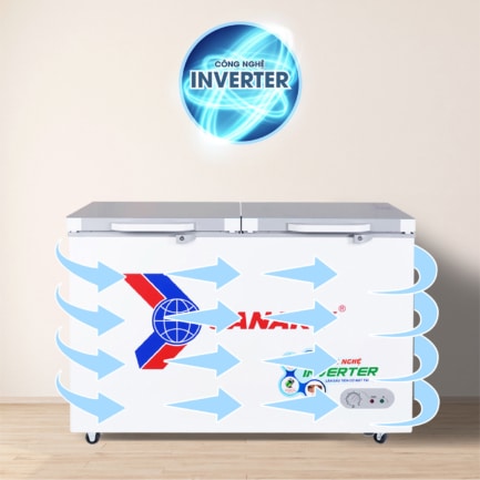 tu dong sanaky vh 4099a4k cong nghe inverter - Tủ đông Sanaky VH-4099A4K 305 lít Inverter Tủ đông Sanaky VH-4099A4K có công nghệ inverter tiết kiệm điện