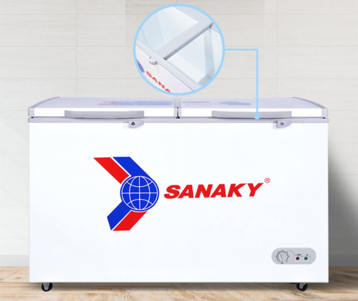 tu dong sanaky vh 568hy2 coi tu phang - Tủ đông Sanaky VH-568HY2 410 lít Lòng tủ đông Sanaky VH-568HY2 được làm bằng côi phẳng phủ nhựa