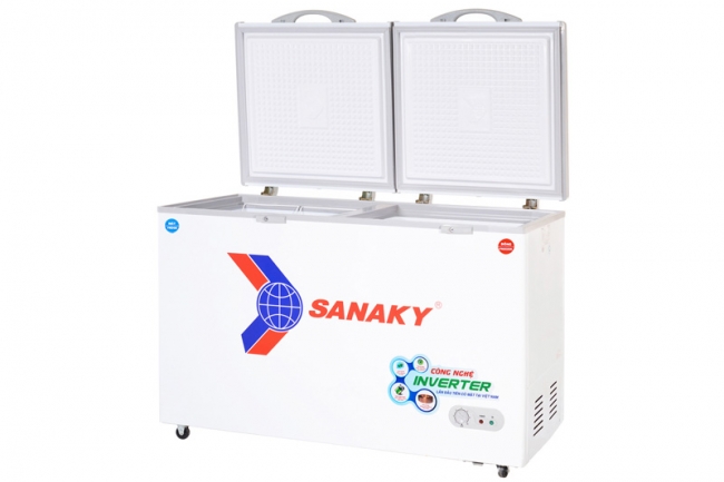 tu dong sanaky vh 5699w3 4 - Tủ đông Sanaky VH-5699W3 365 lít Inverter Tủ đông Sanaky inverter 365 lít VH-5699W3 có 2 ngăn đông mát 2 cửa mở