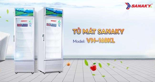 tu mat sanaky 130 lit vh 168kl chinh hang - Tủ mát Sanaky VH-168KL 130 lít Tủ mát Sanaky VH-168KL dung tích 130 lít nhỏ gọn