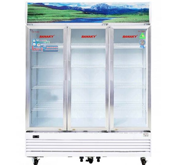 Tủ mát Sanaky VH-1520HP3 dung tích 1400 lít, inverter tiết kiệm điện, 3 cánh mở chính hãng