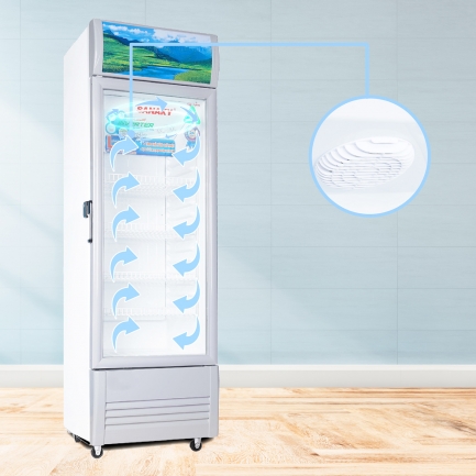 tu mat sanaky quat dao nhiet - Tủ mát Sanaky VH-408K3L 340 lít Inverter Tủ mát Sanaky inverter VH-408K3L với hệ thống quạt đảo nhiệt