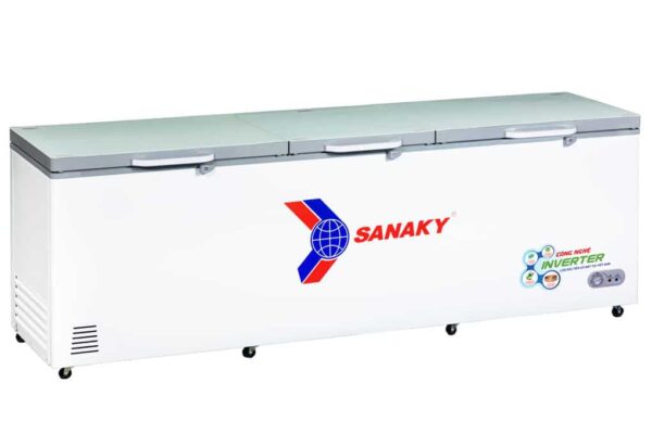 Tủ đông Sanaky VH-1399HY4K dung tích 1143.5 lít, inverter tiết kiệm diện, 1 ngăn đông 3 cửa mở