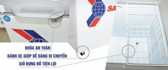 vh 1599hyk mota - Tủ đông Sanaky VH-1599HYK 100 lít Các tiện ích nổi bật của tủ đông mini 100 lít