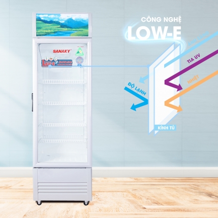 vh 168kl 218kl 258kl 308kl 358kl 408kl cong nghe low e - Tủ mát Sanaky VH-308KL 240 lít Tủ mát Sanaky VH-308KL 240 lít, 1 cánh kính có phủ công nghệ Low-e chống đọng sương