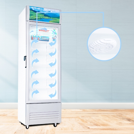 vh 168kl 218kl 258kl 308kl 358kl 408kl lam lanh truc tiep - Tủ mát Sanaky 170 lít VH-218KL Tủ mát Sanaky VH-258KL công nghệ làm lạnh trực tiếp giúp bảo quản thực phẩm tối đa