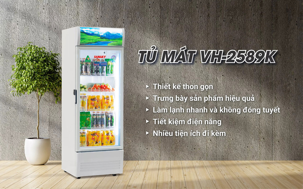 vh 2589k tinh nang - Tủ mát Sanaky VH-2589K 240 lít Các tính năng nổi bật của tủ mát Sanaky 240 lít VH 2589K chính hãng