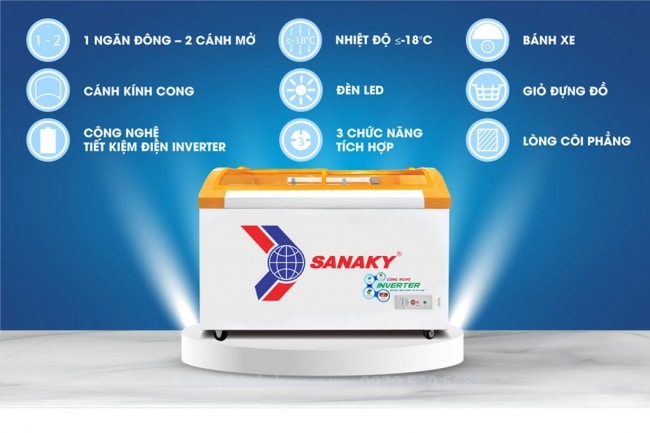 VH 3899K3B 4 - Tủ đông Sanaky VH-3899K3B 280 lít Inverter Các tính năng nổi bật của tủ đông Sanaky VH-3899K3B dung tích 280 lít công nghệ inverter